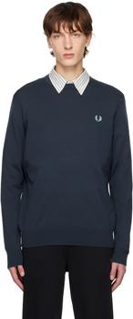 Fred Perry | Navy Classic Crewneck Sweater商品图片,6.4折