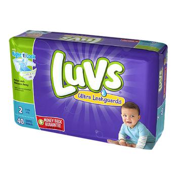 商品Luvs With Ultra Leakguards Diapers, Size 2 - 40 Ea/ 2 Pack图片