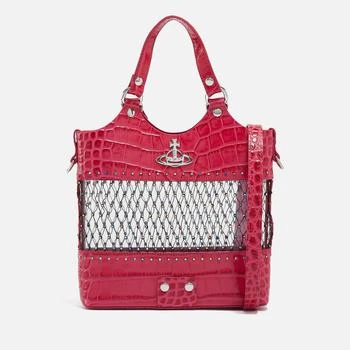 推荐Vivienne Westwood Roxy Embellished Mesh and Leather Tote Bag商品