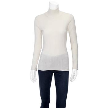 推荐Ladies Long-sleeve Rib Knit Silk Turtleneck Sweater商品