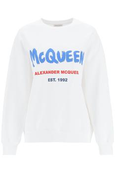 Alexander McQueen | GRAFFITI LOGO SWEATSHIRT商品图片,额外7折, 额外七折