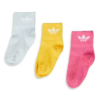 推荐adidas Kids Mid Ankle 3 Pack - Unisex Socks商品