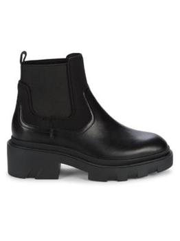 推荐Mastro Leather Pull-On Combat Boots商品