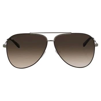 Salvatore Ferragamo | SF131S Brown Pilot Unisex Sunglasses SF131S 211 60 1.7折, 满$75减$5, 满减