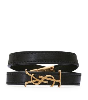 推荐Monogram Leather Wrap Bracelet商品