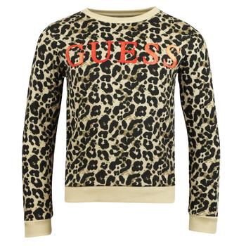 商品GUESS | Beige Leopard Print & Red Logo Sweatshirt,商家Designer Childrenswear,价格¥161图片