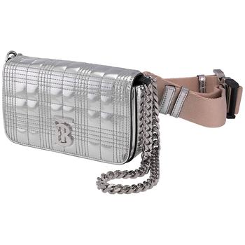 巴宝莉包, Burberry | Silver Chain Strap Quilted Metallic Lola Bum Bag商品图片 6.4折