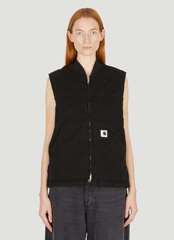 推荐Arlington Sleeveless Jacket in Black商品