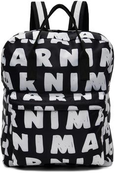 商品Marni | Kids Black Logo Backpack,商家SSENSE,价格¥1641图片