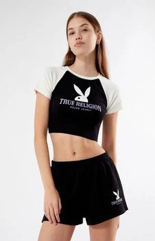 True Religion | x Playboy Colorblock Raglan Baby T-Shirt 
