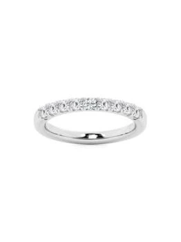 Saks Fifth Avenue | Build Your Own Collection 14K White Gold & Natural Diamond Anniversary Band,商家Saks OFF 5TH,价格¥24894