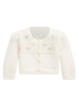 商品Ralph Lauren | Baby Girl's Floral Embroidery Cardigan,商家Saks Fifth Avenue,价格¥682图片