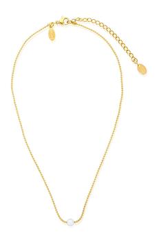 商品14K Yellow Gold Vermeil Created Opal Pendant Necklace图片