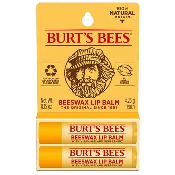 Burt's Bees 100% Natural Origin Moisturizing Lip Balm Original Beeswax