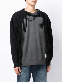 推荐MAISON MIHARA YASUHIRO MEN DISTRESSED SWEATER SWEATSHIRT商品