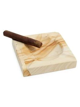 Bey-Berk | Square 4-Cigar Marble Ashtray,商家Saks OFF 5TH,价格¥333