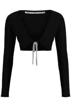 Alexander Wang | CROPPED CARDIGAN IN COTTON CHENILLE 3.9折