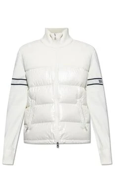 推荐Moncler Sleeves Logo Embroidered Contrasting Jacket商品