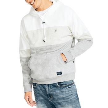Nautica | Men's Sustainably Crafted Super Soft Colorblock Hoodie商品图片,