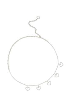 推荐Alessandra rich crystal belt with heart pendants商品