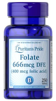 推荐Folate 666mcg DFE, Folic Acid 400 mcg商品