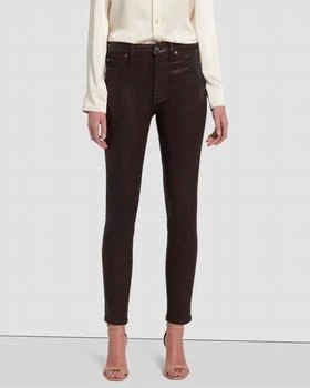 7 For All Mankind | High Waist Ankle Skinny Jeans In Chocolate Coated 6.3折, 独家减免邮费