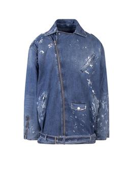 Martine Rose | Martine Rose Asymmetrical Zip Paint Splatter Detail Jacket商品图片,4.1折