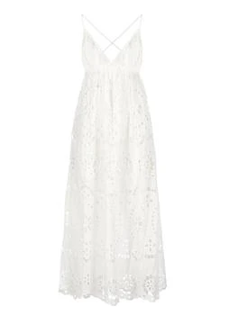 Zimmermann | Lexi Embroidered Scallop Edge Slip Dress,商家Italist,价格¥8525