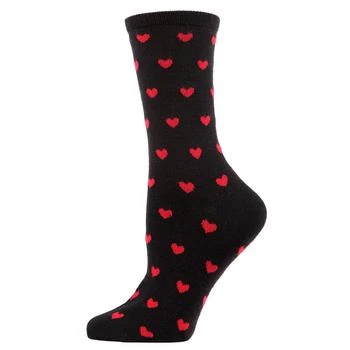 Memoi | Hearts Cashmere Women's Crew Socks 