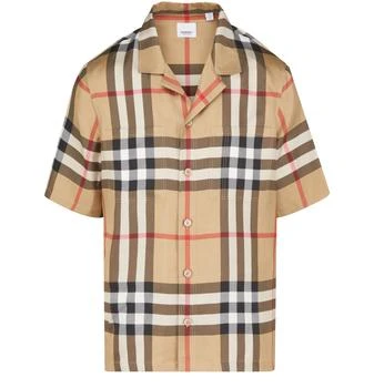 Burberry | 格纹短袖衬衫 