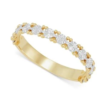 Italian Gold | Floral Illusion Stack Ring in 10k Two-Tone Gold, Created for Macy's,商家Macy's,价格¥3718