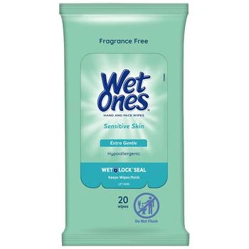 Wet Ones | Travel Pack Wipes Sensitive Skin,商家Walgreens,价格¥21