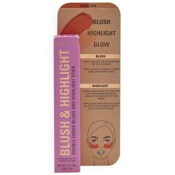 Makeup Revolution | Blush & Highlight Stick 第2件5折, 满$60享8折, 满折, 满免