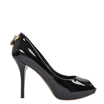 lv高帮鞋, [二手商品] Louis Vuitton | Louis Vuitton Black Patent Leather Oh Really! Peep Toe Platform Pumps Size 38商品图片 7.6折