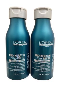 推荐L'Oreal Pro Keratin Refill Travel Shampoo 3.4 OZ Set of Two商品