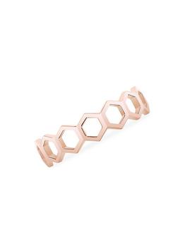 商品Birks | Bee Chic 18K Rose Gold Hexagon-Link Stack Ring,商家Saks Fifth Avenue,价格¥6085图片