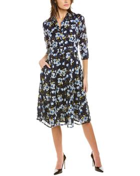 samantha thavasa, SAMANTHA SUNG | Samantha Sung Patricia Wool & Silk-Blend Shirtdress商品图片 3.1折