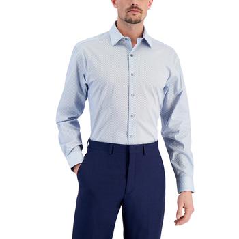 Alfani | Men's Regular Fit 2-Way Stretch Stain Resistant Honeycomb Dress Shirt, Created for Macy's商品图片,额外7折, 额外七折
