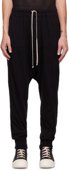 rick owens男裤, Rick Owens | Black Prisoner Lounge Pants商品图片 额外8.5折, 额外八五折