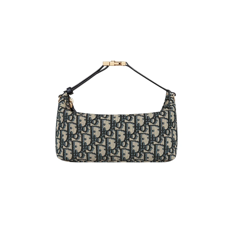 Dior | 迪奥 Nomad DiorTravel女士中号蓝色提花帆布拉链开合手拿包 ,商家VP FRANCE,价格¥14949