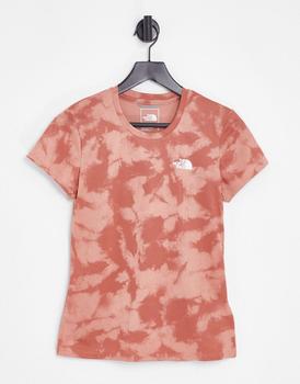 推荐The North Face Reaxion Amp t-shirt in pink tie-dye商品