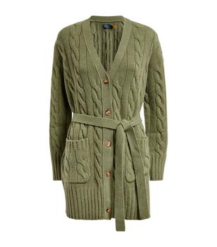 Ralph Lauren | Wool-Cashmere Belted Cardigan商品图片,独家减免邮费