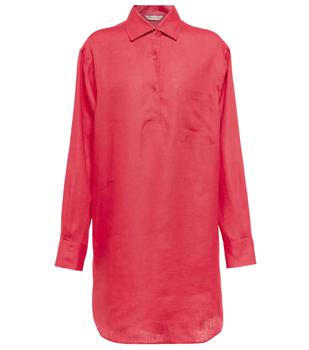 Loro Piana | André亚麻衬衫式连衣裙商品图片,