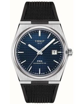 推荐Tissot PRX Powermatic 80 Blue Dial Rubber Strap Men's Watch T137.407.17.041.00商品