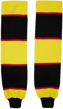 Adam Jones | Yellow & Black Football Gloves,商家SSENSE,价格¥197