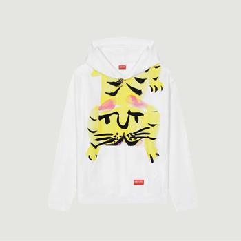 推荐Akae Bowing Tiger Hoodie White Kenzo商品