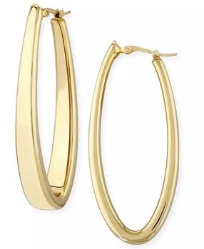 Macy's | Oval Oblong Hoop Earrings Set in 14k Yellow Gold,商家Macy's,价格¥5141