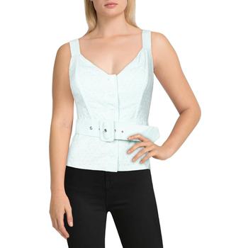 推荐Guess by Marciano Womens Tabitha Button Front Belted Tank Top商品