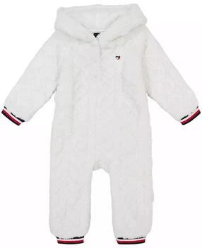 Tommy Hilfiger | Baby Girl Cable Sherpa Hooded Coverall,商家Macy's,价格¥165