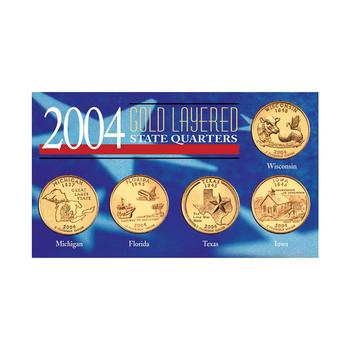 商品American Coin Treasures | 2004 Gold-Layered State Quarters,商家Macy's,价格¥654图片